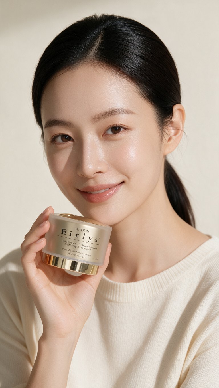 모델과 제품 클로즈업